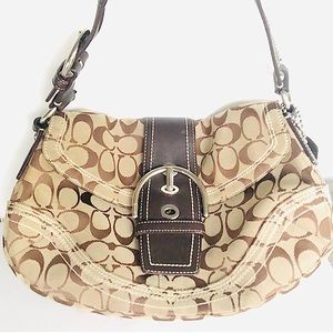 COACH Vintage Y2K Soho Hobo Brown Signature Canvas